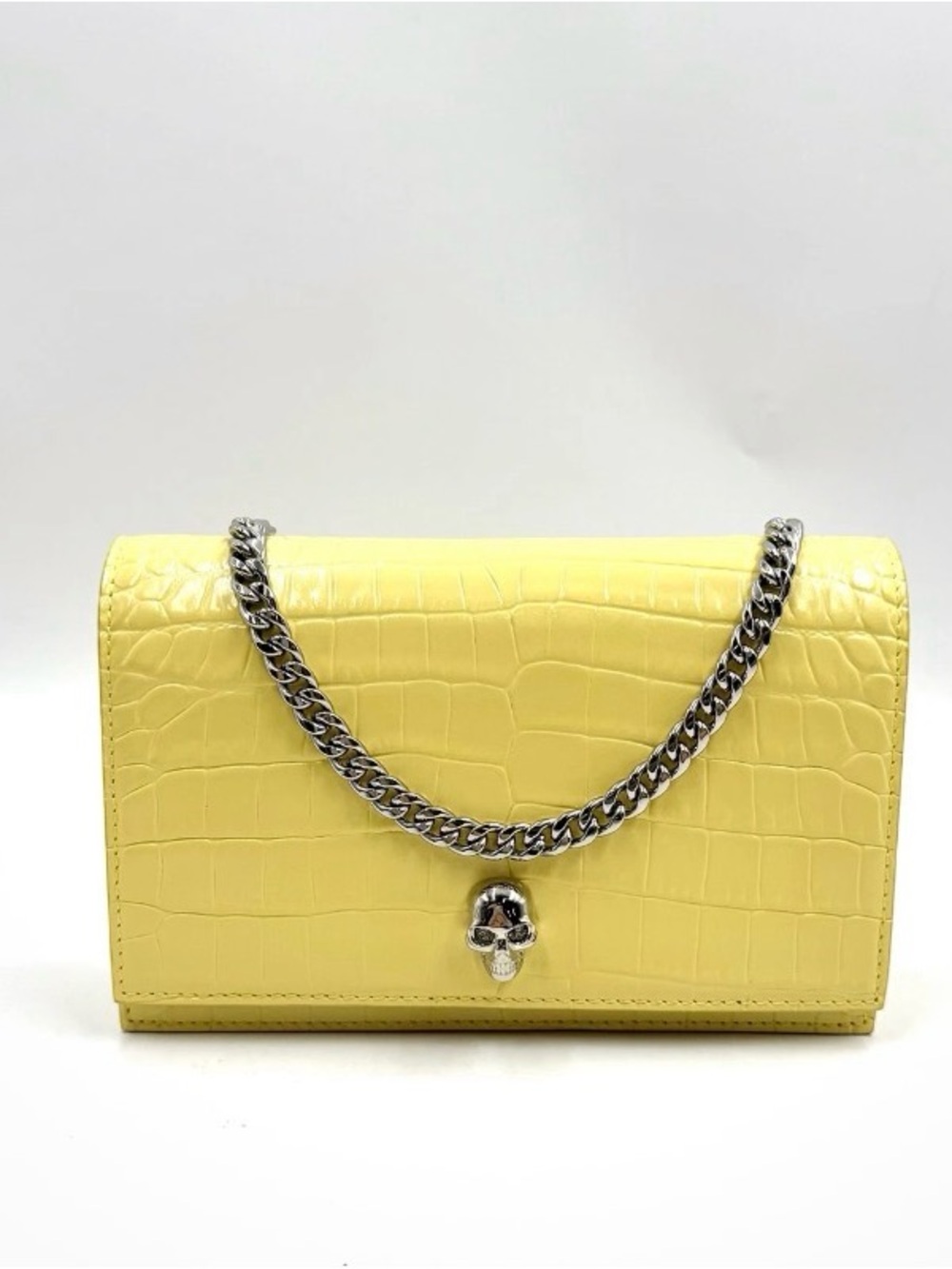 Alexander McQueen Yellow skull Crossbody bag